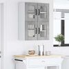 vidaXL Kitchen Cabinet with Shelf 2 pcs Concrete Grey 60 x 31 x 40 cm