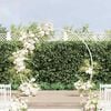 vidaXL Wedding Arch White 223 x 45 x 201 cm Steel