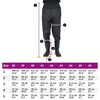 vidaXL Waist Waders with Boots Black Size 44
