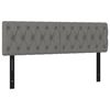 vidaXL Headboards 2 pcs Dark Grey 80x7x78/88 cm Fabric