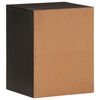 vidaXL Bathroom Wall Cabinet Black 38x33x48 cm Solid Wood Mango