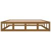 vidaXL Bed Frame without Mattress Honey Brown 120x190 cm Small Double Solid Wood
