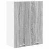 vidaXL Hanging Cabinet Grey Sonoma 60 x 31 x 80 cm Engineered Wood