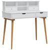 vidaXL Dressing Table Set FAUSKE 2 pcs White 100 x 50 x 103.5 cm