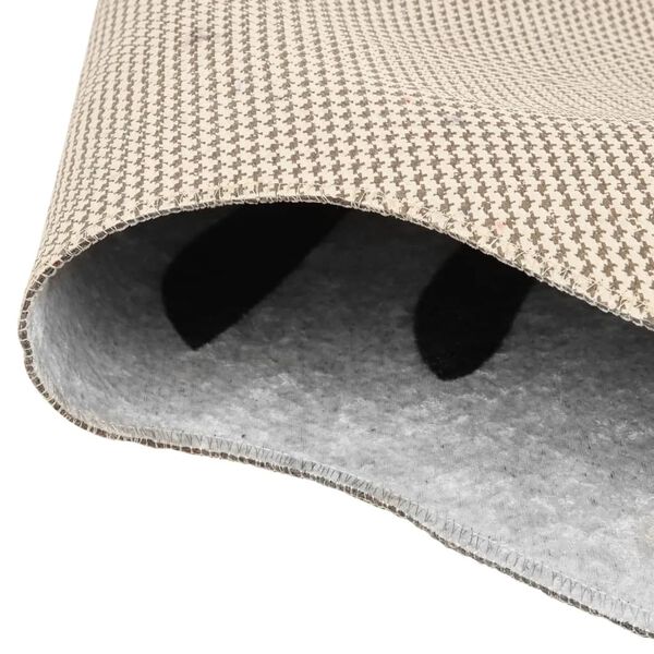 vidaXL Rug Black and White 120x170 cm Zebra Pattern Washable