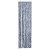 vidaXL Insect Curtain Blue, White and Silver 56x185 cm Chenille
