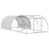 vidaXL Chicken Coop Silver 400 x 150 x 100 cm Galvanised Steel
