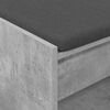 vidaXL Hall Bench with Cushion Concrete Grey 63 x 38 x 45 cm