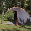 vidaXL Tent with Roof Manual Grey and Orange 370 x 230 x 185 cm