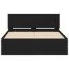 vidaXL Bed Frame without Mattress Black 120x190 cm Small Double