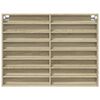 vidaXL Vitrine Cabinet Sonoma Oak 100x8.5x75 cm Engineered Wood