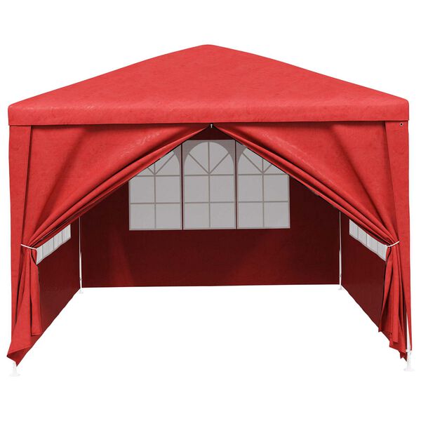 vidaXL Partytent with Wall Red 400 x 300 x 255 cm