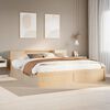 vidaXL Bed Frame without Mattress 180x200 cm Super King Solid Wood Pine