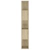vidaXL Book Cabinet Room Divider Sonoma Oak 100x24x155 cm Engineered Wood