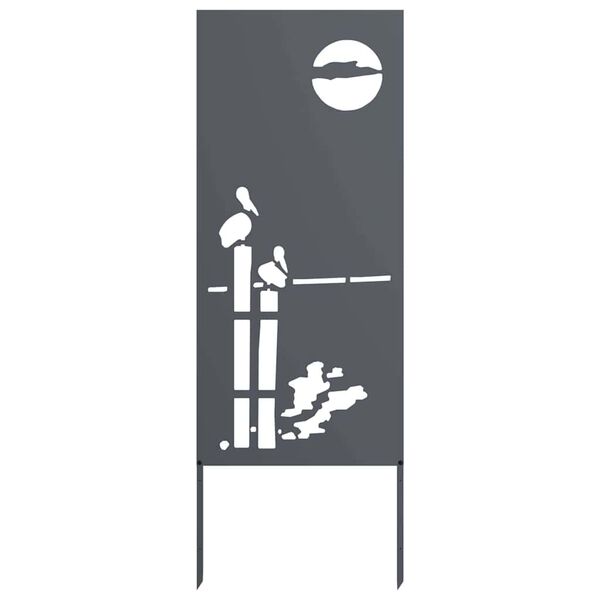 vidaXL Garden Privacy Screen Anthracite 50 x 140 cm Cold-rolled steel