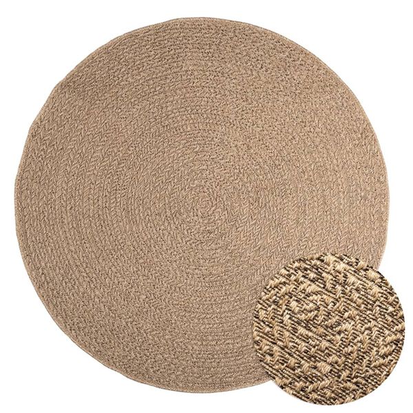 vidaXL Rug ZIZUR 160 cm Jute Look Indoor and Outdoor