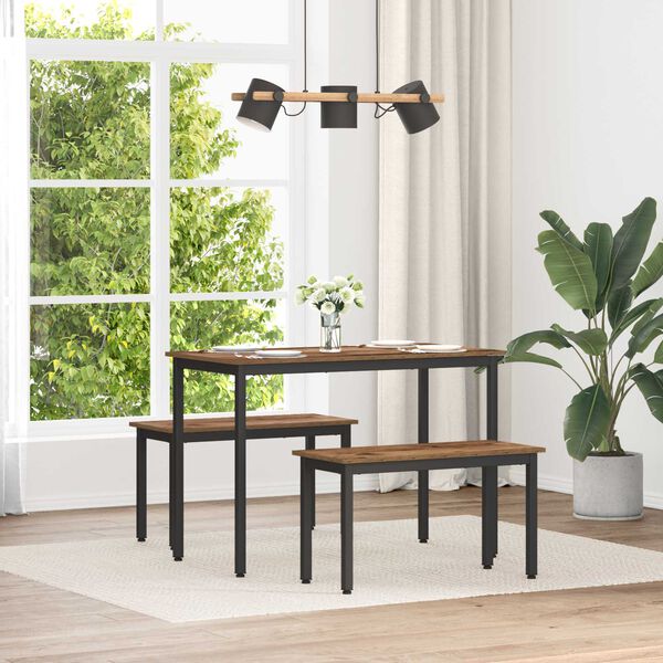 vidaXL Bench Old Wood 80 x 35 x 45 cm Engineered Wood