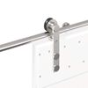 vidaXL Sliding Door Hardware Kit 183 cm Stainless Steel Silver