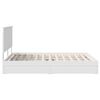 vidaXL Storage Bed with Headboard White 150 x 200 cm Engineered Wood