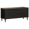 vidaXL TV Cabinet Black 100x33x46 cm Solid Wood Mango
