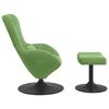 vidaXL Egg Chair with Footstool Light Green 63 x 73 x 90 cm Velvet