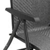 vidaXL Folding Garden Chairs 4 pcs Grey Poly Rattan