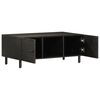 vidaXL Coffee Table Black 100x54x40 cm Solid Wood Mango