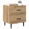 vidaXL Bedside Cabinet with Drawer 2 pcs Artisan Oak 40 x 35 x 47.5 cm
