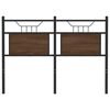 vidaXL Replace Headboard Brown Oak 120 cm Engineered Wood and Steel
