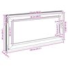 vidaXL Basement Window "RISOR" 120x60 cm Tilt&Turn DIN Left White