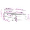 vidaXL Bed Frame without Mattress with Headboard White 75x190 cm Small Single Solid Wood Pine