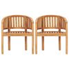 vidaXL 5 Piece Banana Garden Lounge Set Solid Teak Wood