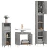 vidaXL 3 Piece Bathroom Cabinet Set Concrete Grey Engineered Wood