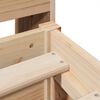 vidaXL Bed Frame without Mattress 140x200 cm Solid Wood Pine