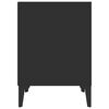 vidaXL Bedside Cabinets 2 pcs Black 40x35x50 cm