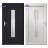 vidaXL Front Door Anthracite 88x200 cm PVC