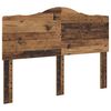 vidaXL Bed Frame with Headboard Old Wood 140 x 190 cm Solid Pine Wood