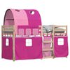 vidaXL Bunk Bed without Mattress Pink 90x190 cm Single Solid Wood Pine