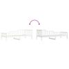 vidaXL Day Bed without Mattress White 80x200 cm Solid Wood Pine