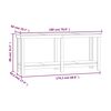 vidaXL Work Bench Black 180x50x80 cm Solid Wood Pine