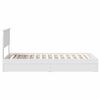 vidaXL Storage Bed with Headboard White 90 x 200 cm Engineered Wood