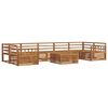vidaXL Outdoor Sofa Set 8 pcs Natural Solid Acacia Wood