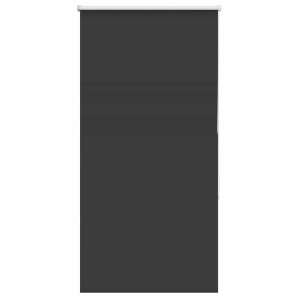 vidaXL Roller Blind Blackout Black 80x130 cm Fabric Width 75.7 cm Polyester