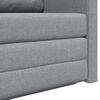 vidaXL 2-Seater Folding Sofa Bed Light Grey 124 x 71 x 78 cm Fabric
