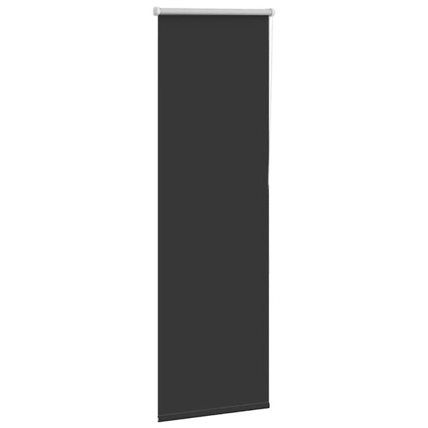 vidaXL Roller Blind Blackout Black 55x150 cm Fabric Width 50.7 cm Polyester