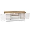 vidaXL TV Cabinet 120x35x48 cm Solid Oak Wood