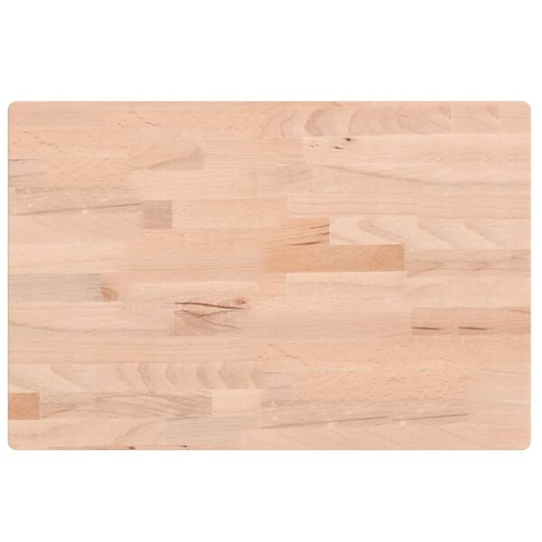 vidaXL Bathroom Countertop 60x40x2.5 cm Solid Wood Beech