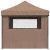 vidaXL Party Tent Folding Brown 292 x 440 x 315 cm Oxford Fabric