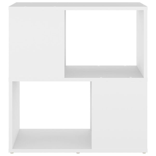 vidaXL Book Cabinet White 60x24x63 cm Engineered Wood