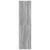 vidaXL Wardrobe Grey Sonoma 80x50x200 cm Engineered Wood